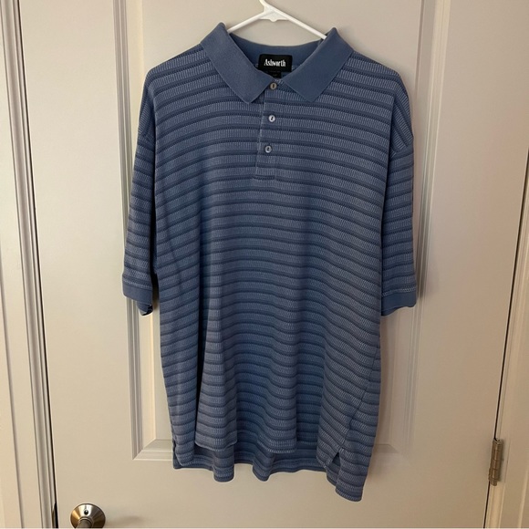 Vintage mens striped short sleeve polo shirt | size Extra Large - Picture 5 of 10